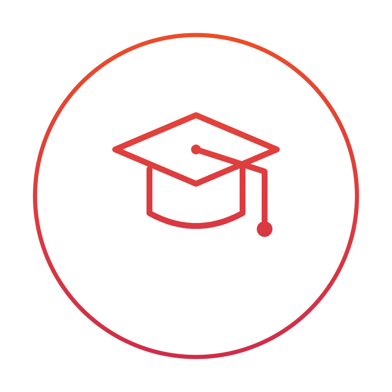 Education and training industry icon