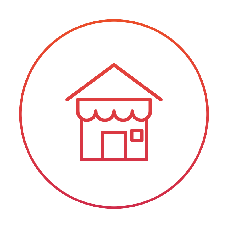 Retail and real estate industry icon